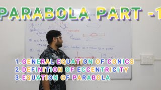 GENERAL CONIC EQUATION OF PARABOLA CLASS 11TH  JEE MAINS AND CBSE BOARDS BEST LECTURE [upl. by Ynafets]