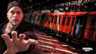 Our Terrifying Night in the Most HAUNTED Train Museum  Paranormal Quest® [upl. by Eibmab907]