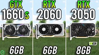 GTX 1660 Super vs RTX 2060 vs RTX 3050  Big Differences [upl. by Drofwarc]