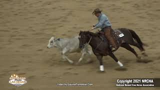 Smartly Starstruck and Todd Bergen win NRCHA Stallion Stakes Open Bridle 2021 [upl. by Eilahtan]