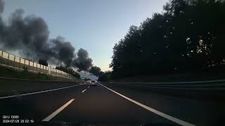 Incendio Oleificio Altopascio Autostrada A11 [upl. by Nahoj]