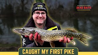 FIRST PIKE ON A DEAD BAIT  DEVIZES CANAL [upl. by Rivi]