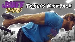 How to Perform Dumbbell Triceps Kickback Exercise [upl. by Otrebide]