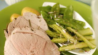 Recette  Gigot dagneau aux herbes [upl. by Okikuy]