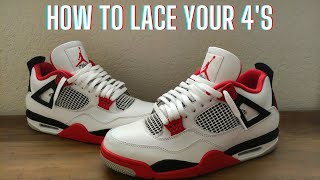 How To Lace Jordan 4s  The BEST Way to Loose Lace [upl. by Amice]