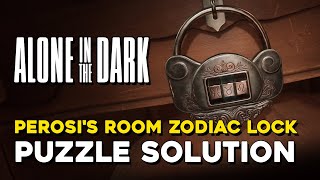 Alone In The Dark Perosis Room Zodiac Lock Puzzle Solution [upl. by Calondra]