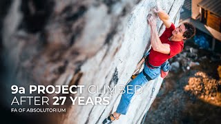 9a Project Climbed After 27 Years  Absolutorium 9a FA  Adam Ondra [upl. by Hoover]