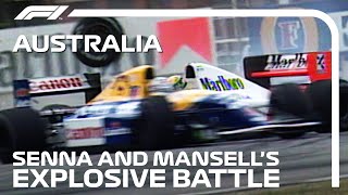 Senna And Mansells Explosive Battle  1992 Australian Grand Prix [upl. by Chesna614]