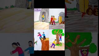 4 emotional video shorts youtubeshorts art drawing [upl. by Akisej]