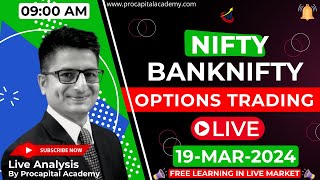 19 March Live Trading  Nifty Banknifty Live Options Trading  Nifty 50 Live nifty50 live [upl. by Conchita789]