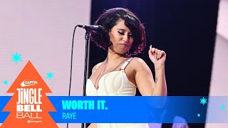 RAYE  Worth It Live at Capitals Jingle Bell Ball 2023  Capital [upl. by Schaffer192]