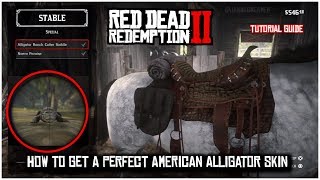 HOW TO GET A PERFECT ALLIGATOR SKIN  RED DEAD REDEMPTION 2  GUIDE TUTORIAL [upl. by Dulcinea560]