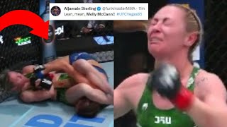 FIGHTERS REACT TO MOLLY MCCANN SUBMITTING DIANA BELBITA  MOLLY MCCANN VS DIANA BELBITA REACTIONS [upl. by Akenaj]