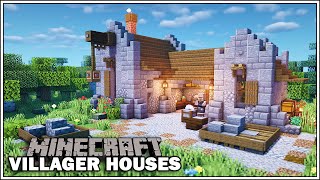 Minecraft Villager Houses  THE STONE MASON  Minecraft Tutorial [upl. by Renfred]