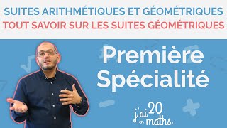 Tout savoir sur les suites géométriques  Première Spécialité Maths [upl. by Ranip]