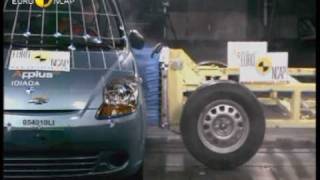 Euro NCAP  Chevrolet Matiz  2005  Crash test [upl. by Auvil]