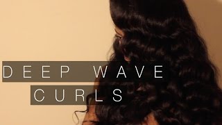 HOW TODeep Wave Curls Brazilian Body Wave Bleuribbon Hair Co [upl. by Kisor378]