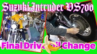 Changing The Oil In The Final Drive Of A Shaft Drive Motorcycle [upl. by Wilfreda]