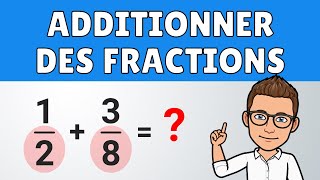 Additionner des fractions ✅ exemples faciles  Maths [upl. by Franckot]