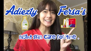 Adiezty Fersa’s Night Skincare Routine bukan produk endorse AGvlog AFbeautytips [upl. by Garges]