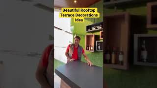 Beautiful Rooftop Terrace Decorations Idea  Best Terrace Design India 2021 shorts [upl. by Ayocal]