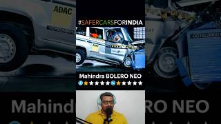 Mahindra Bolero Neo Score 1 Star Safty Rating in Global NCAP📌 Shoking mahindra bolero boleroneo [upl. by Aimee865]