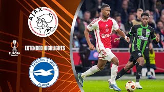 Ajax vs Brighton Extended Highlights  UEL Group Stage MD 4  CBS Sports Golazo [upl. by Aniled]