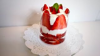 Recette deTiramisu aux fraises Strawberries Tiramisu Recipe [upl. by Anilec]