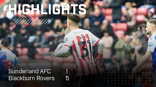 Heavy Home Defeat  Sunderland AFC 1  5 Blackburn Rovers  EFL Championship Highlights [upl. by Simmie]