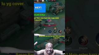 Moment Ketua Naga Hitam diTroll Sama Istrinya Yang Main Estes shorts mobilelegends clips funny [upl. by Ahsikal]