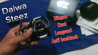 Daiwa steez A II TW 1000XHL 2023  reel bc untuk pemula anti backlash [upl. by Winna786]