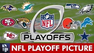 NFL Playoff Picture AFC amp NFC Clinching Scenarios Wild Card Race Standings Before SNF Week 17 [upl. by Kellda968]