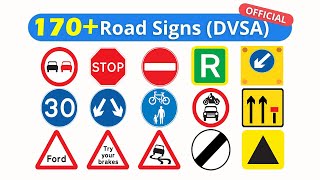 2024 Learn easily 170 roadsigns 🫵🤯 [upl. by Nollahp]