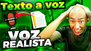 DE TEXTO A VOZ CON IA  Voces SUPER REALISTAS [upl. by Martina]