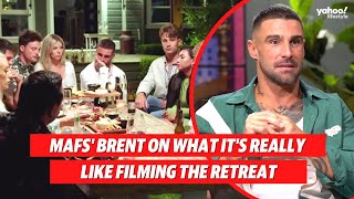 MAFS Brent spills on what its really like filming on the retreat  Yahoo Australia [upl. by Neeluqcaj]