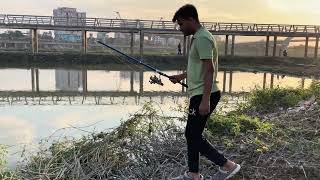 Village fish catching video  Hook fish in natural village [upl. by Maharba]