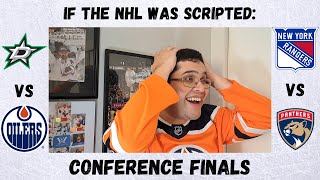 If the NHL was Scripted Conference Finals of 2024 Stanley Cup Playoffs [upl. by Orrin]