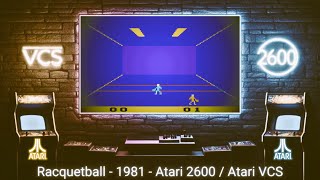 Racquetball  1981  Atari 2600  Atari VCS [upl. by Eimyaj]