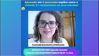 Flaviane Baldasso I Aprovada para Analista do TJSC [upl. by Enaoj]