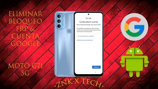 Eliminar Cuenta Google Motorola G71 5G [upl. by Eirrek]