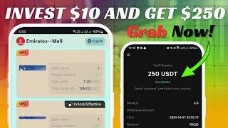 Invest 10 per day and withdraw 2 proof  Dont miss  USDT mining site  Highly profitable site [upl. by Sibbie]