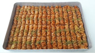 Hazır Yufkadan Çıtır Çıtır Burma Baklava5Dakikada YapabilirisinizBaklava TarifleriGurbetinmutfagi [upl. by Darahs334]