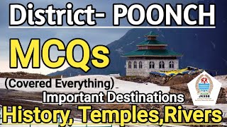 POONCH  Know Your District  MCQs  History  Tourist Destination  Current Events mcqs on Poonch [upl. by Nemaj887]