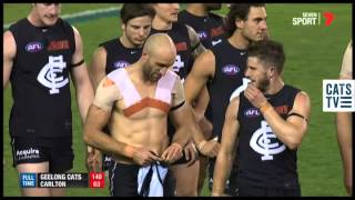 Cam Guthrie swaps jumpers with Chris Judd  AFL [upl. by Syd]