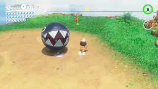 Super Mario Odyssey  Cascade Kingdom Moon 33 Inside the Busted Fossil [upl. by Riehl]