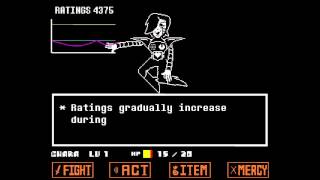 Undertale  Mettaton Boss Fight  Pacifist Route [upl. by Ahsirtap615]