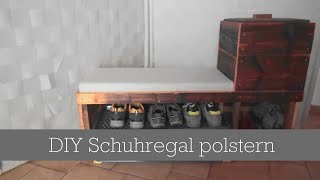 DIY Vorzimmerbank polstern Eckenaufnähen für Anfänger [upl. by Melessa153]