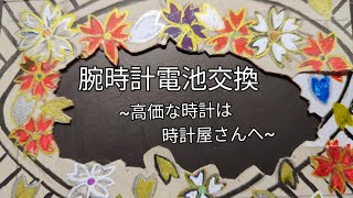 創ってみた19「腕時計電池交換高価な時計は時計屋さんへ」 [upl. by Sillert791]