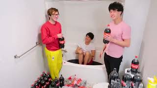 Coca Cola Vs Mentos Bathtub Experiment  Family Stokes Twins [upl. by Navis]