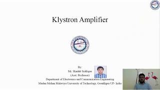 Two cavity Klystron Amplifier Construction WorkingPrinciple VelocityModulation Bunching Process [upl. by Broder]